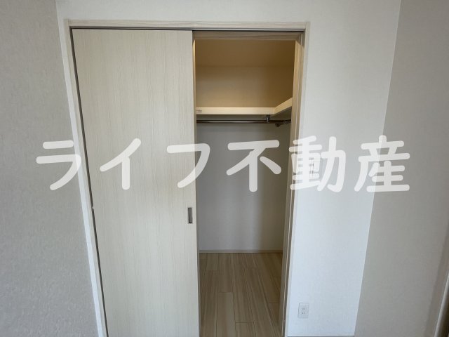 収納　たっぷりとした収納スペースです