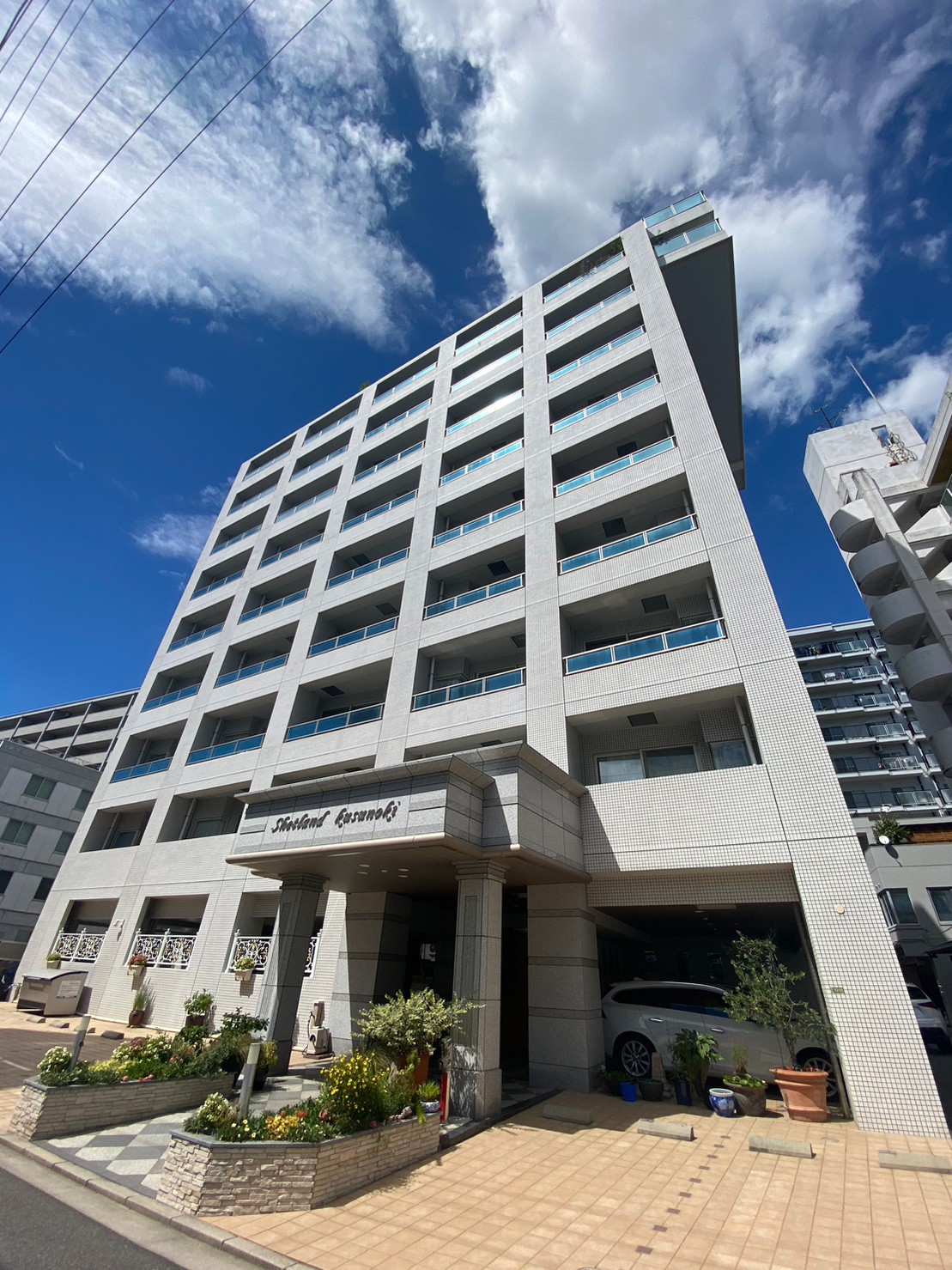 建物外観　日当たり良好のマンションです。