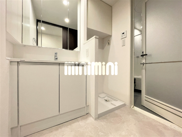 洗面設備　洗濯防水パン