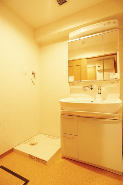 洗面設備　ドレッサー周りもひろびろ快適です♪