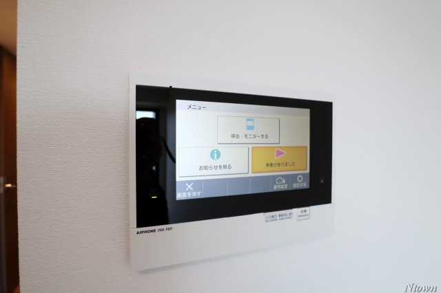 セキュリティ　モニター付きインターホンです