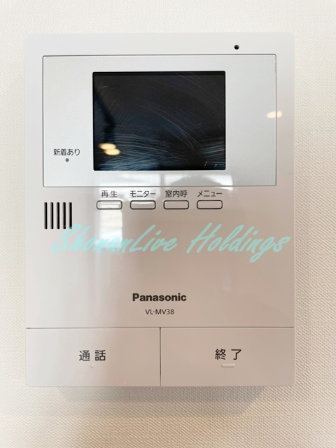 セキュリティ　モニタ付きインターホンで安心♪