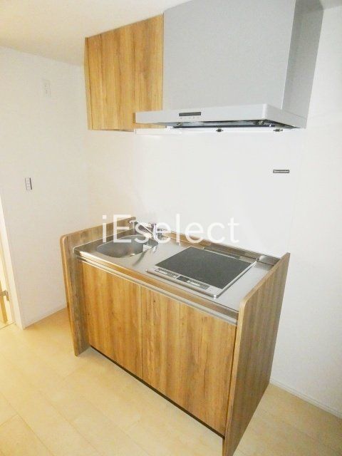 キッチン　IH2口コンロのシステムキッチン