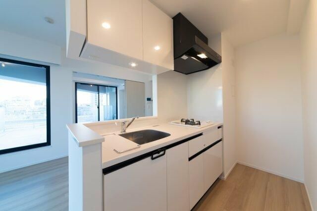 キッチン　２口コンロシステムキッチン