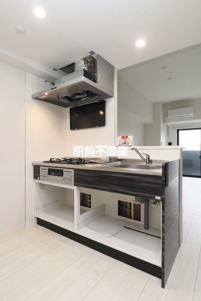 キッチン　新築工事中の写真