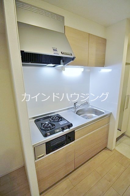 キッチン　2口ガスシステムキッチン・グリル付