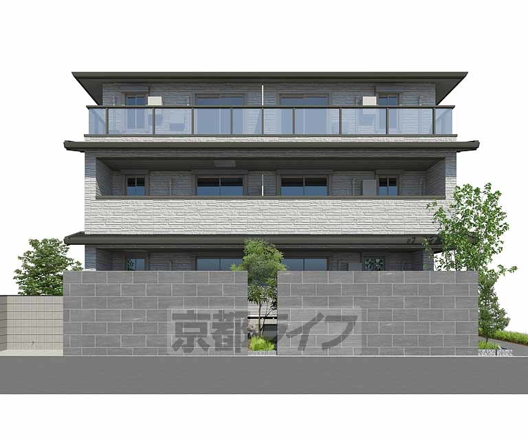 建物外観　予想図、完成予想図です。