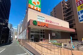 スーパー　ライフ土佐堀店（スーパー）まで447m