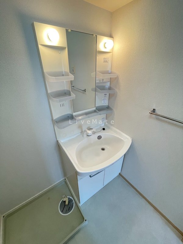 洗面設備　同施工会社の写真です