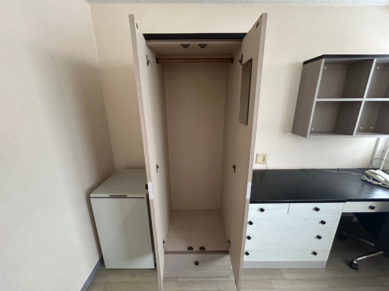 収納　収納もバッチリあるのでお部屋が片付きますよ！