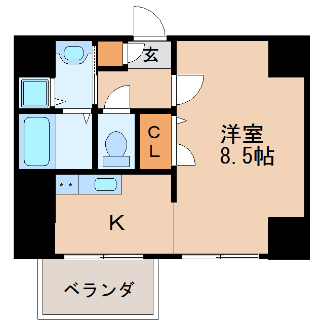 クラシタイヤー新栄の間取り写真