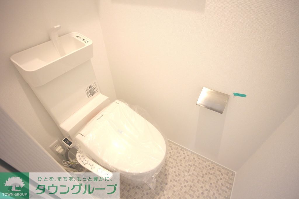 トイレ　新築施工時の写真となります