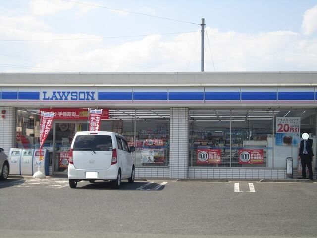 コンビニ　ローソン　野洲市三宅店（コンビニ）まで400m