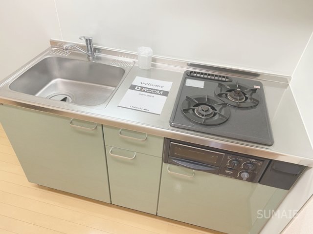 キッチン　2口ガスコンロ！
