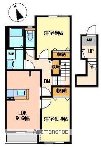 ＪＲ山陽本線 笠岡駅 バス乗車時間：10分 最寄りバス停で下車 徒歩4分 2階建 築17年の間取り写真