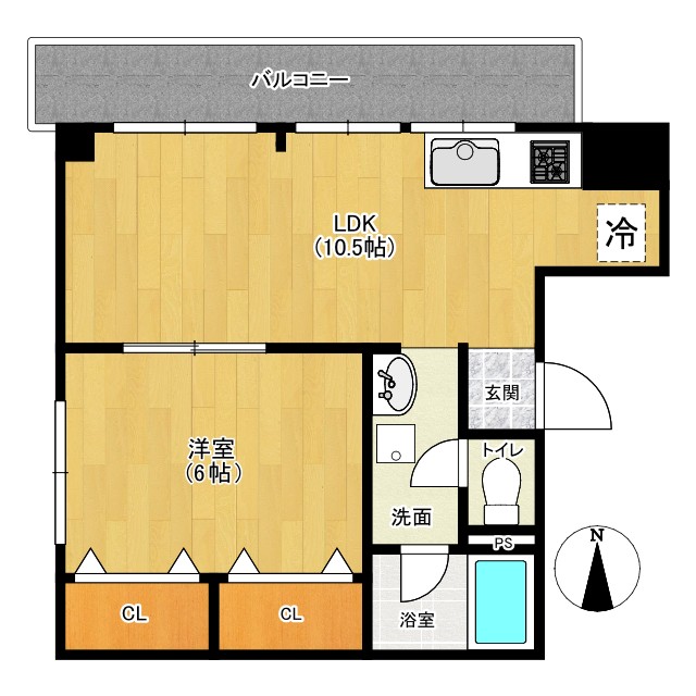 フタバハイツ上本町の間取り写真