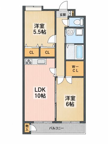ヴィラ府中の間取り写真