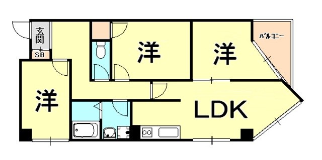 ラ・ミーユ甲東園の間取り写真