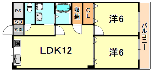 ラムール住吉の間取り写真
