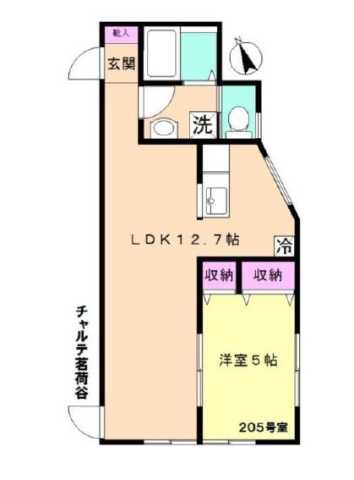チャルテ茗荷谷の間取り写真