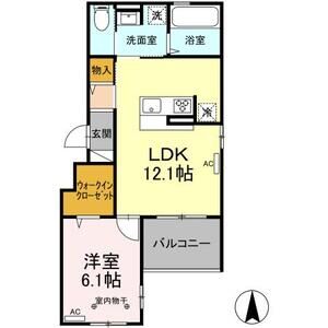 レフィシオン泉中央の間取り写真