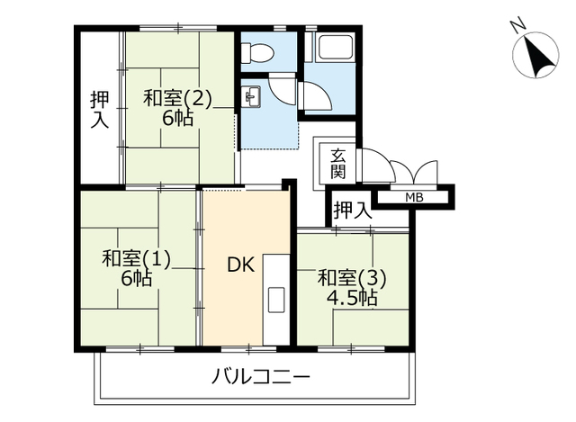 UR北坂戸の間取り写真