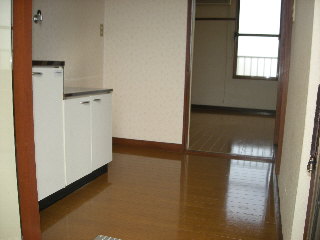 キッチン　独立キッチンなので居室部分に臭いがはいりづらいです