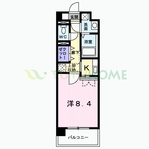 西鉄天神大牟田線 雑餉隈駅 徒歩10分 9階建 築21年の間取り写真