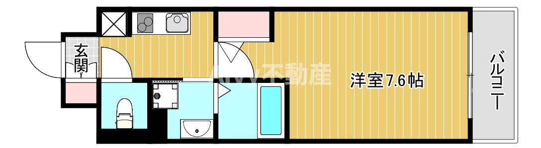 エグゼ難波南の間取り写真