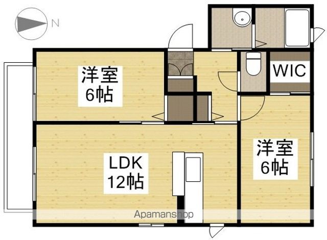 ＪＲ宇野線 備前西市駅 徒歩15分 3階建 築22年の間取り写真
