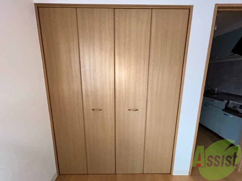 収納　収納はここにあります。収納があると部屋を広く使えますね。