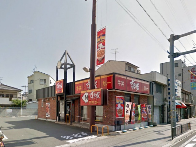 飲食店　すき家25号平野加美西店（飲食店）まで488m