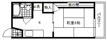 【タウニィ渡辺の間取り】