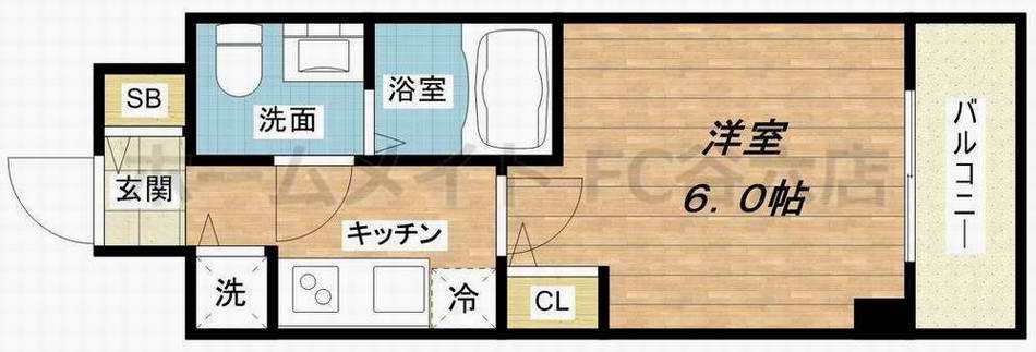 S-RESIDENCE北浜の間取り