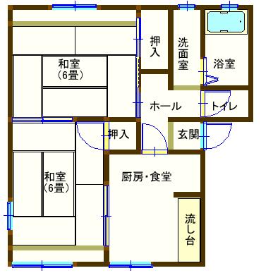 ラフォーレ五十部３の間取り