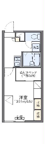 レオパレス西野IIの間取り