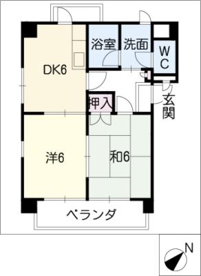 パークサイド仲の町の間取り