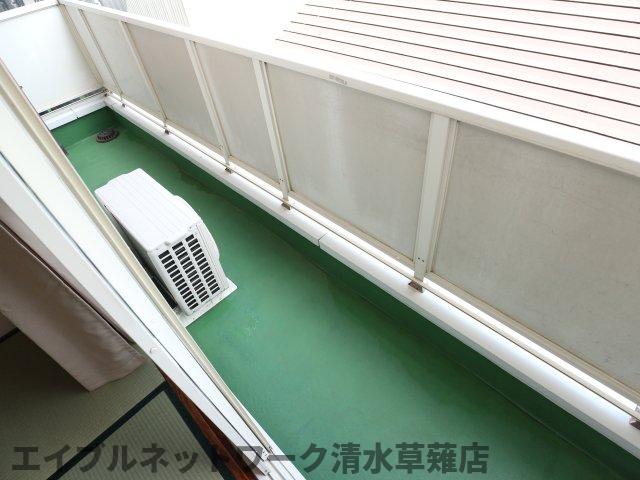 【静岡市葵区瀬名のマンションのバルコニー】