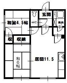 中垣マンションの間取り