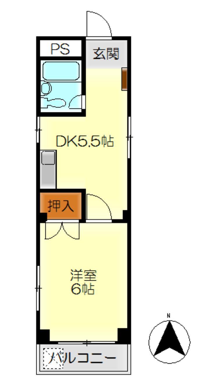 コーポシモオカIIの間取り