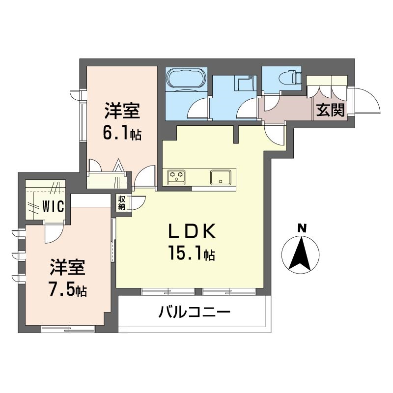 セレーノ　フォルトゥーナの間取り