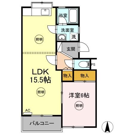 第３メールブルーの間取り