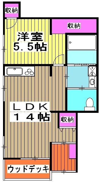 東京都北区赤羽台３（アパート）の賃貸物件の間取り