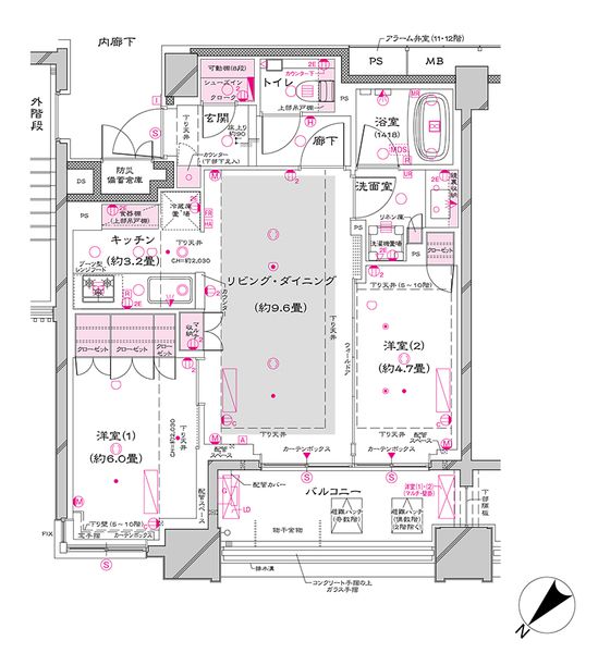 オーパスレジデンス銀座イーストの間取り