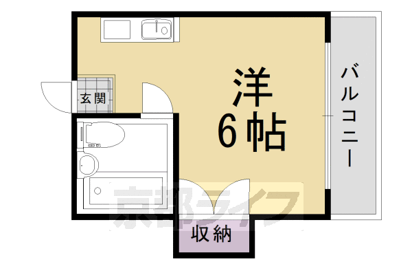 乙訓郡大山崎町字大山崎のマンションの間取り