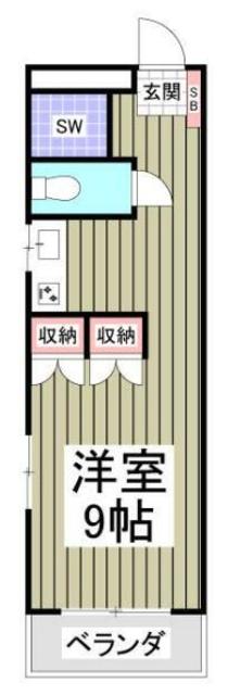 神奈川県相模原市中央区千代田２（アパート）の賃貸物件の間取り