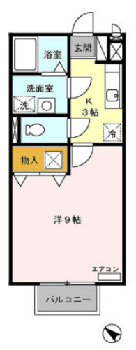 サンハイムカワムラBの間取り