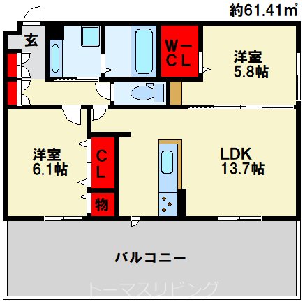 SHIZUKA大里の間取り