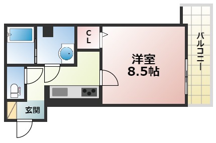 Villa Maria（高徳町）の間取り