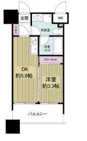 ルネッサンス21博多の間取り